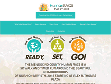 Tablet Screenshot of mendohumanrace.com